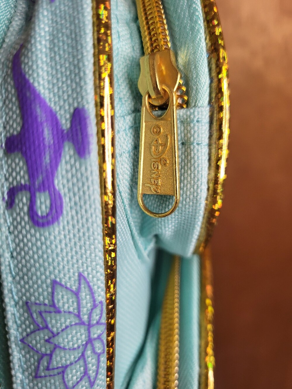 Disney Princess Jasmine Backpack in Teal, Gold and Purple - Picture 5 of 14